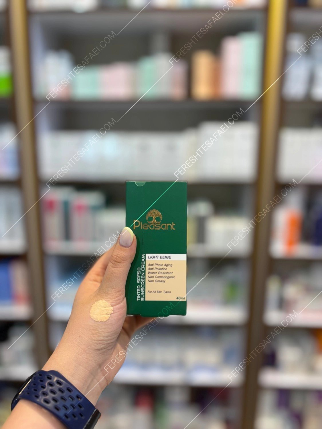 کرم ضد آفتاب رنگی SPF50 پلزنت